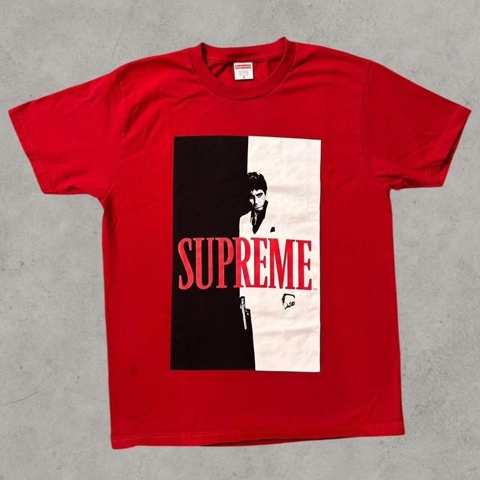 Supreme Scarface Split Tee Red FW17
