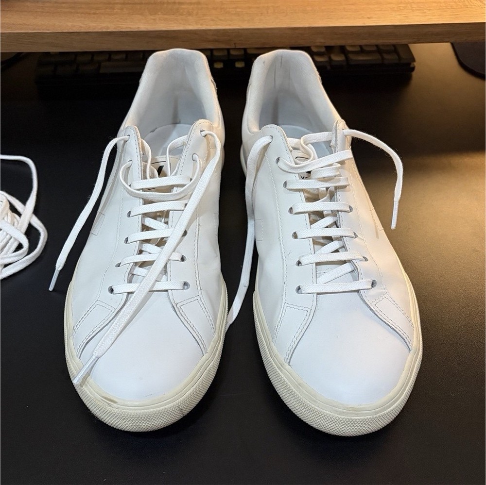 Veja Esplar Leather White Men's Sneakers Comfort US Size 11.5
