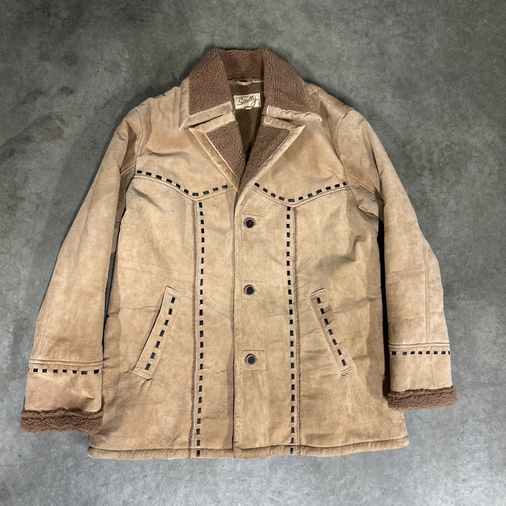 Scully Jacket Coat Boar Suede Leather Cowboy Vintage Western XL