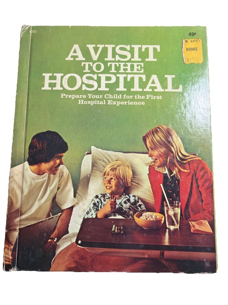 A Visit To The Hospital, A Wonder Book,(VINTAGE Children's Hardcover) 1974 Print