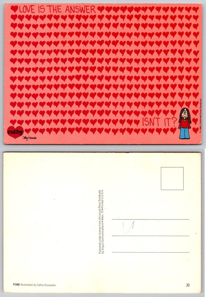 1982 Cathy Guisewite Postcard 