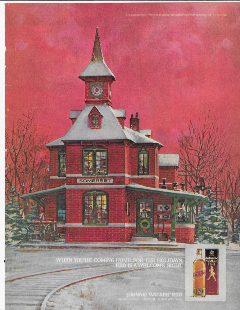 Sumerset  Johnnie Walker Red Original Print Ad