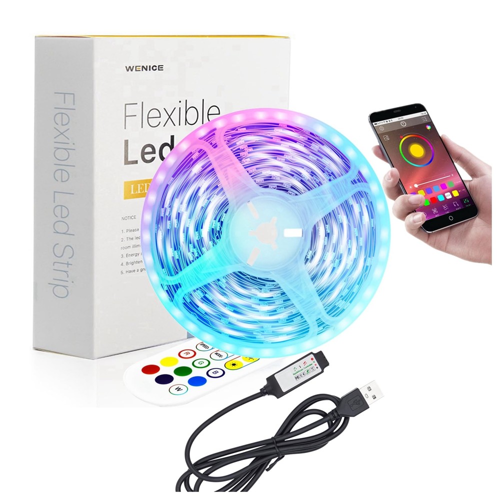 LED Light Strip 33ft with App and Remote, LED Backlight for Bedroom