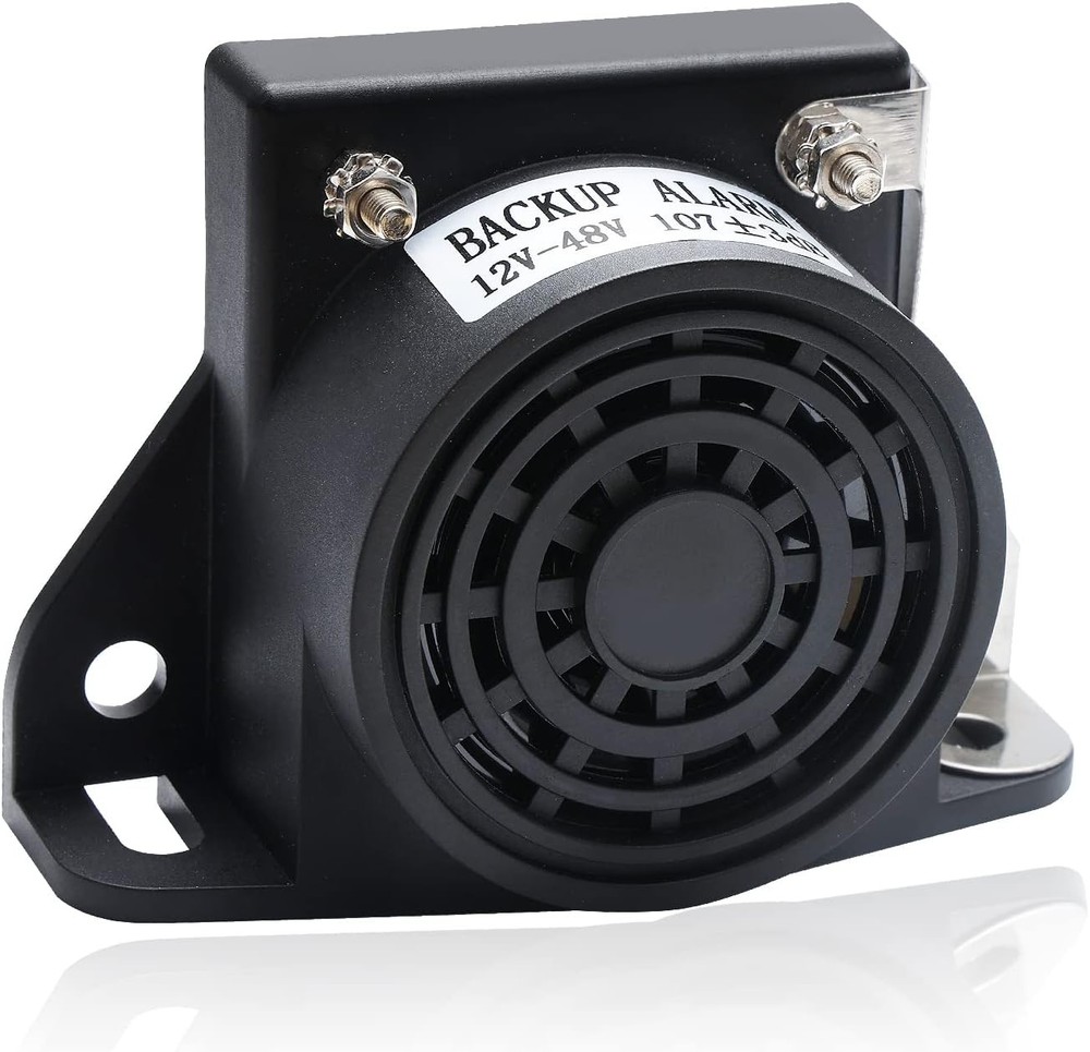 Backup Alarm 12V-48V 107±3DB, Waterproof Reversing Alarm with Super Loud Beeper