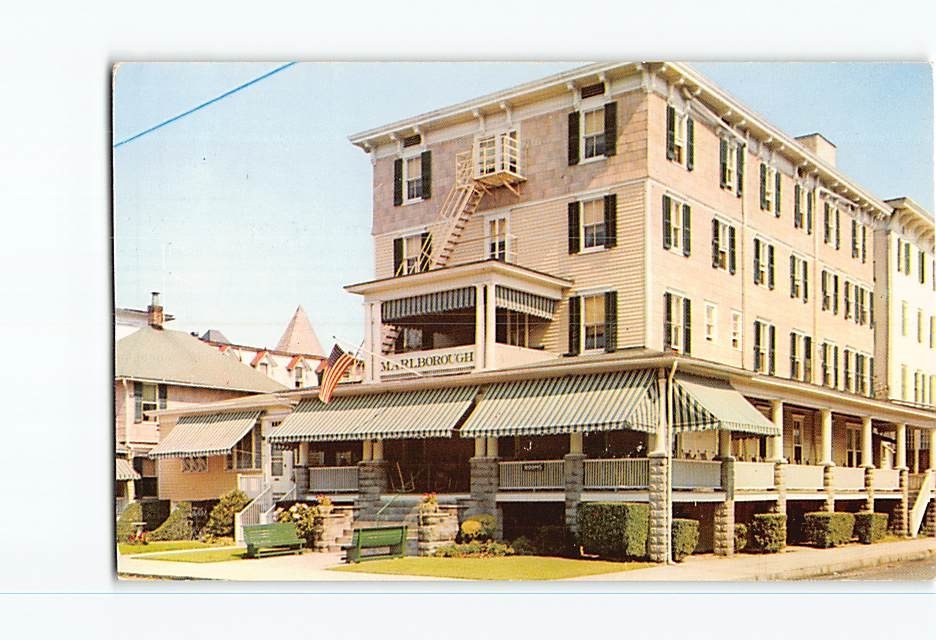 Postcard Marlborough Hotel 17 Seaview Avenue Ocean Grove New Jersey USA America