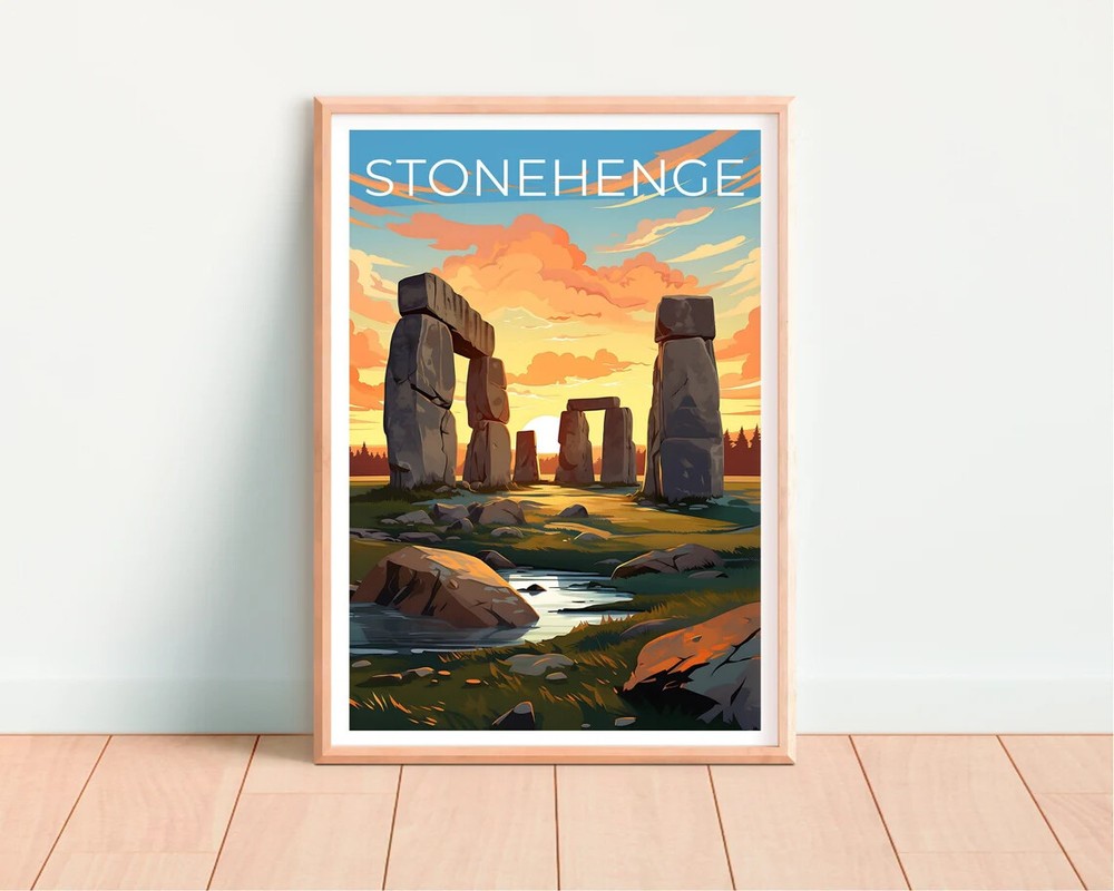 Stonehenge Travel Poster Premium Quality Choose your Size