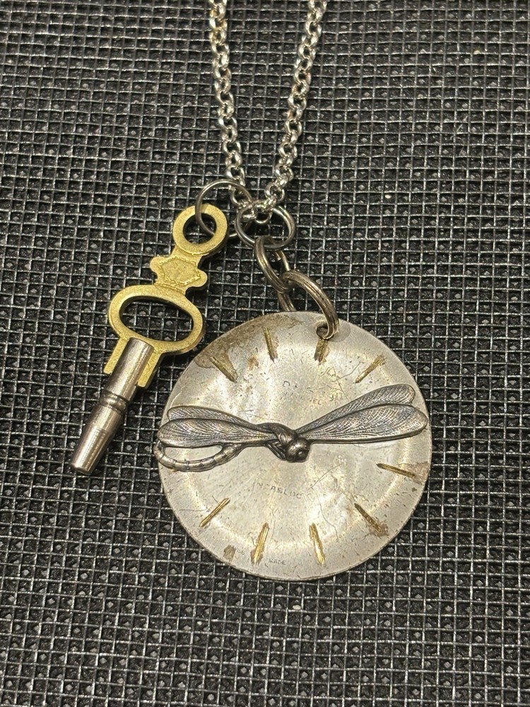 Unique Watch Face Pendant Necklace Vintage