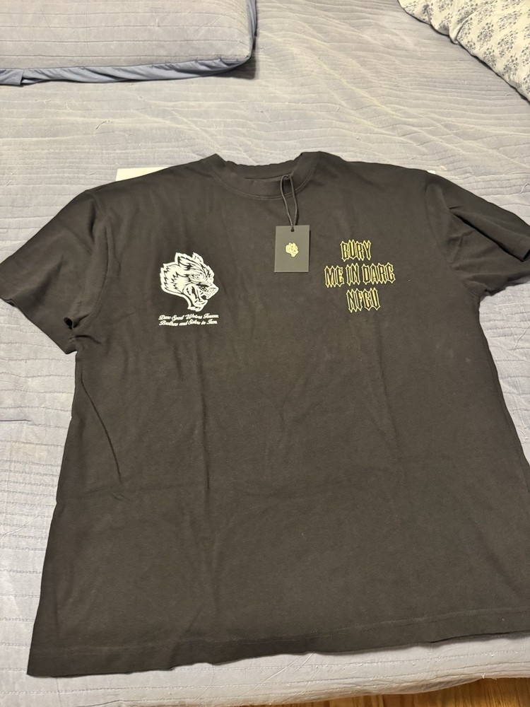 DarcSport Men's Black Wolf Graphic T-Shirt 