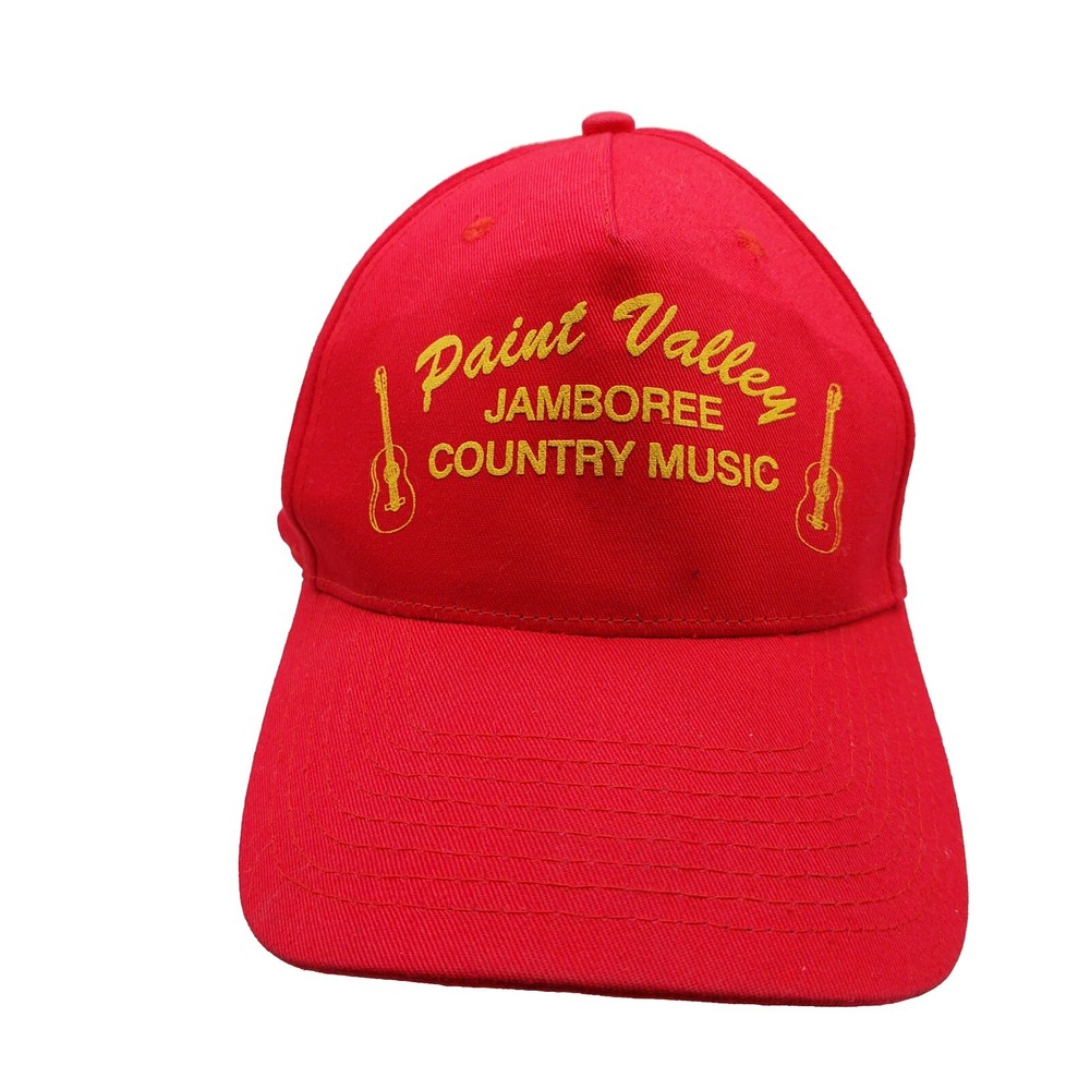 Paint Valley Jamboree County Music Hat Red Yellow Snapback Cobra Brand READ