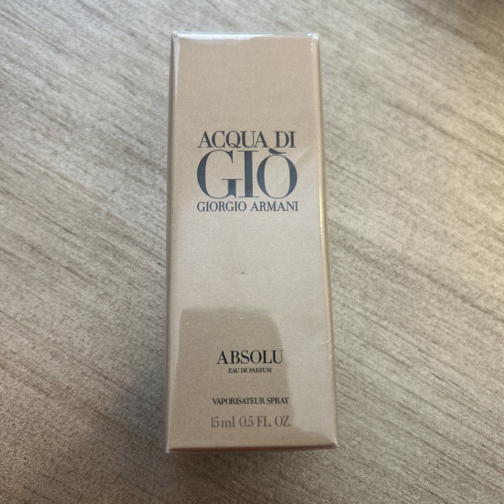 Giorgio Armani Acqua Di Gio ABSOLU edp 15ml .5oz DISCONTINUED Travel Size Sealed