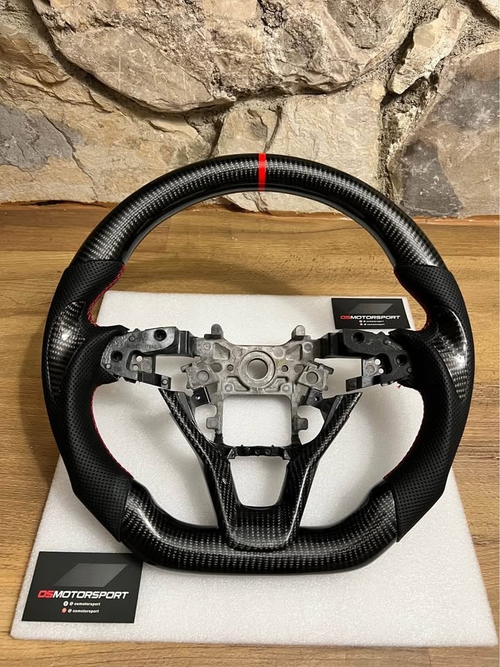 2018-2022 Honda Accord Carbon Fiber Steering Wheel Flat Bottom Sport