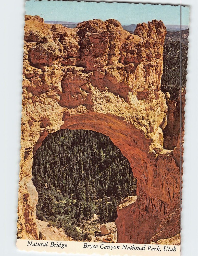 Postcard Natural Bridge Bryce Canyon National Park Utah USA