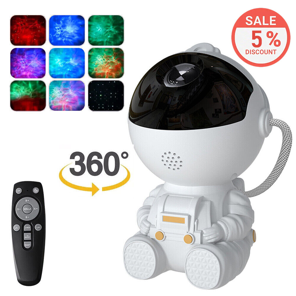 Star Projector Galaxy Night Light Astronaut Space Buddy Adventure For Kids Room