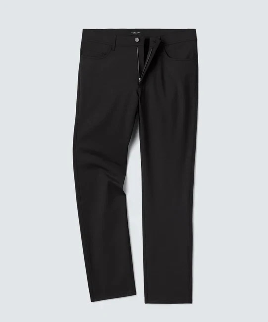 NEW Unbound Merino Men's Relaxed Merino Travel Pan Black - 34 / 32 Ships Free