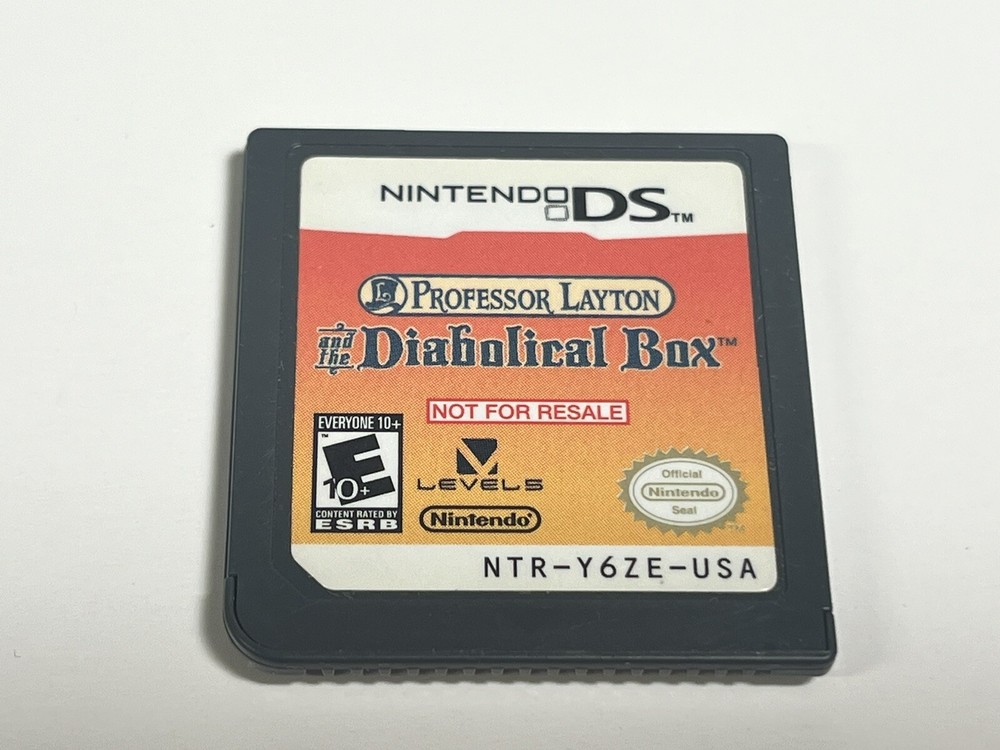 Professor Layton and the Diabolical Box Demo Card Nintendo DS Not For Resale NFR