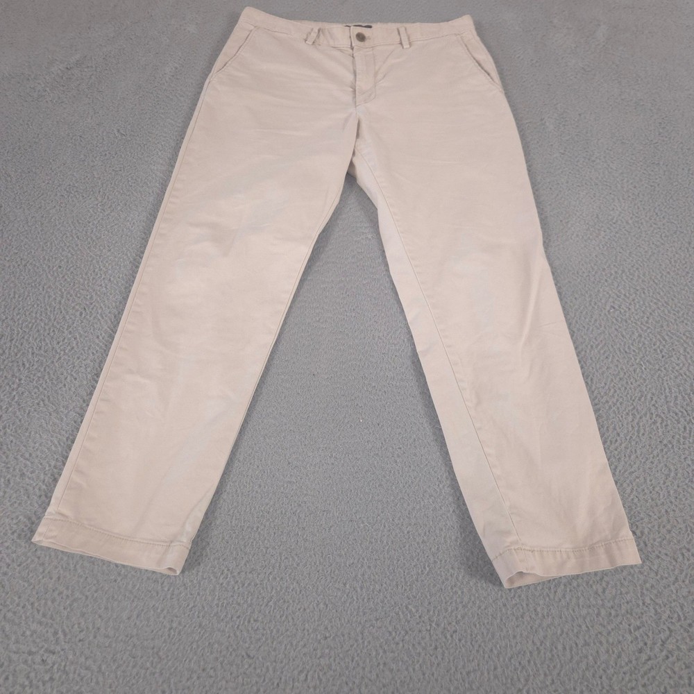 Banana Republic Pants Mens 34x30 Beige Slim Lived-In Chino Cotton Stretch Khaki