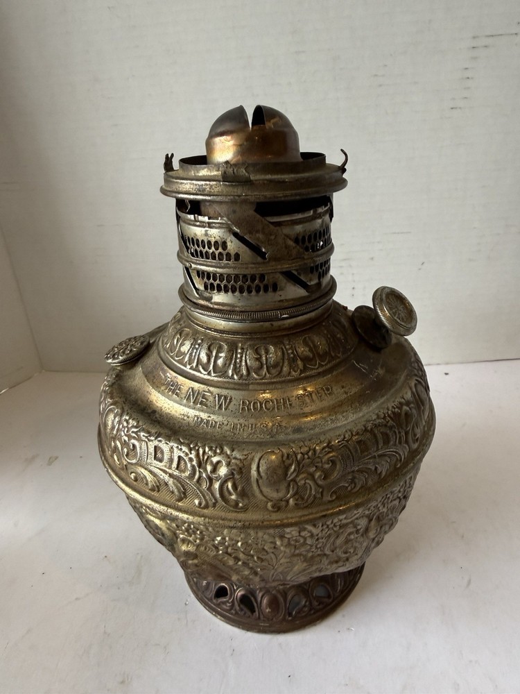 Vintage The New Rochester Brass Oil Lamp