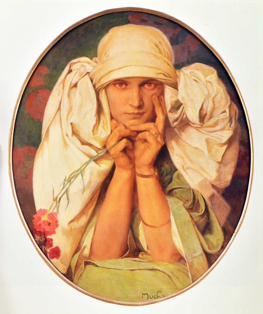 Decor poster.Interior design Art Nouveau.Beautiful portrait Nymph.6244