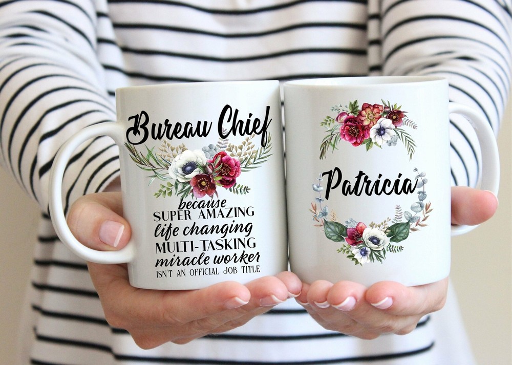 Personalized Bureau Chief Gift Mug For Women L Retirement Thank You Appreciation