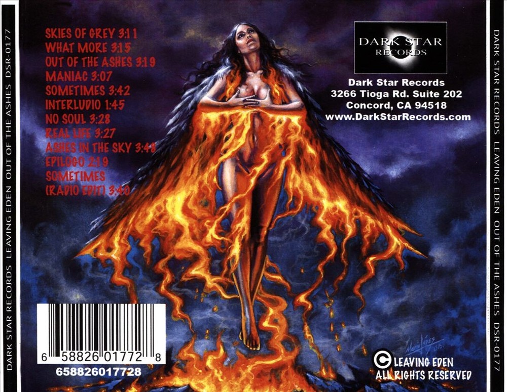 Leaving Eden Out Of The Ashes New Cd