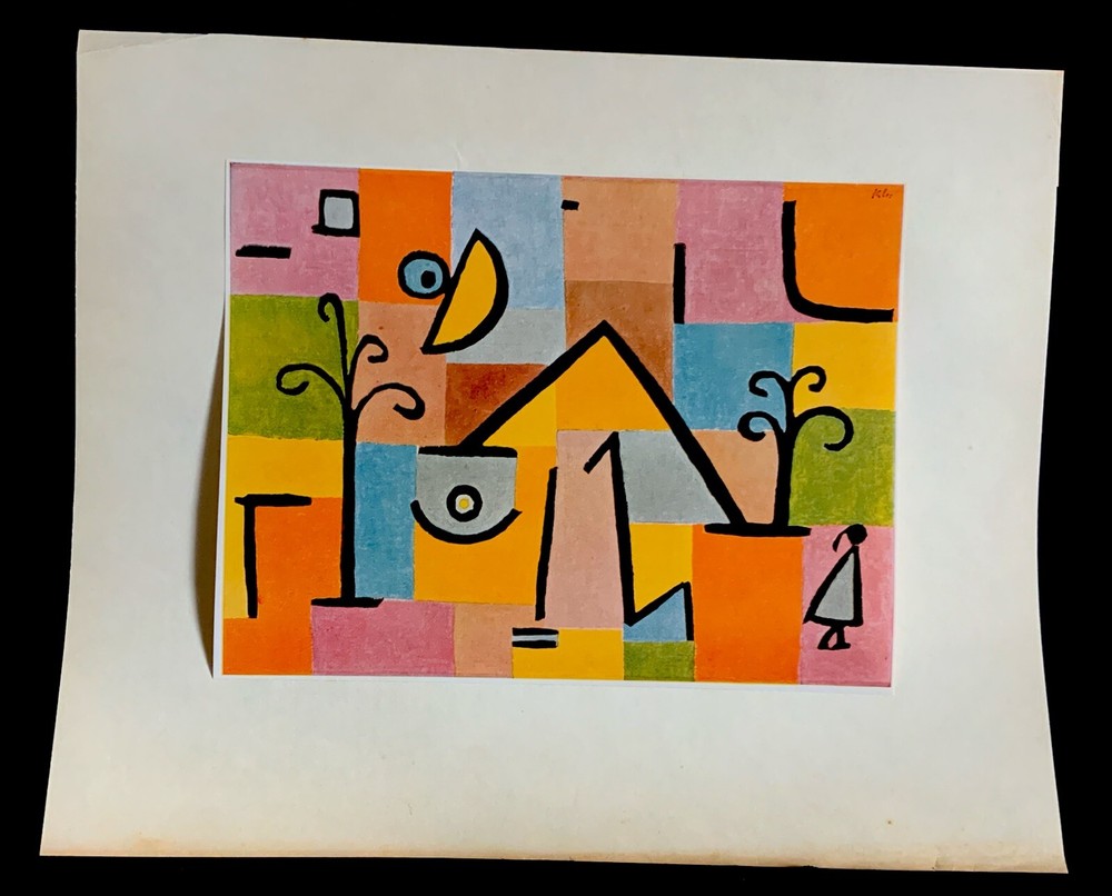 Paul Klee “Oriental Sweet” Orign’l Print From 1955 Abrams Art Folio 13 1/2”x 11”