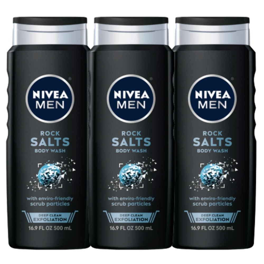 Deep Clean Exfoliating Rock Salt Body Wash 3 Pack 16.9 oz