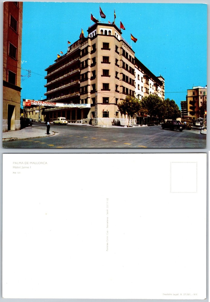 Continental Palma De Mallorca Hotel Jaime I Postcard