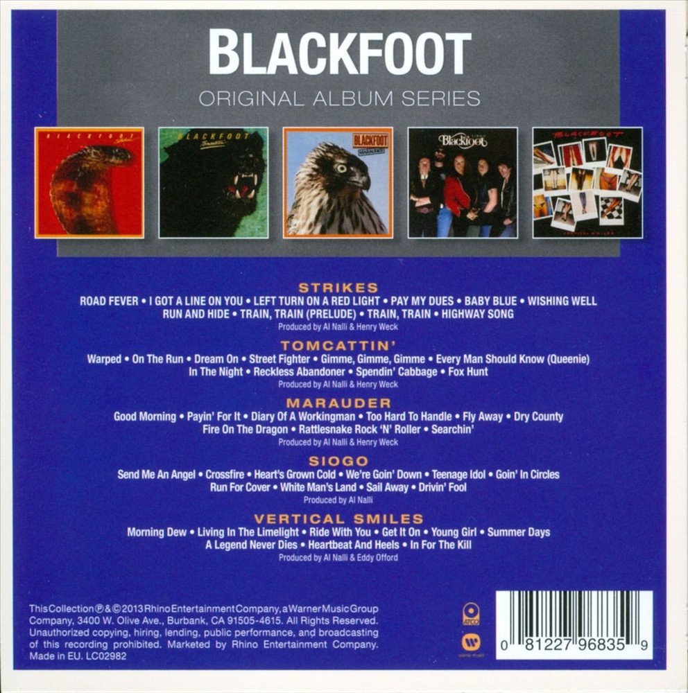 Blackfoot Original Album Series New Cd