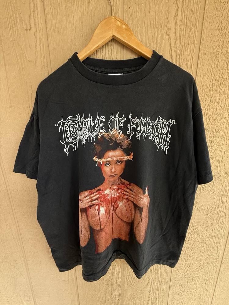 1995 Cradle Of The Filth Vintage Style Band T Shirt SZ XL Modern Reprint