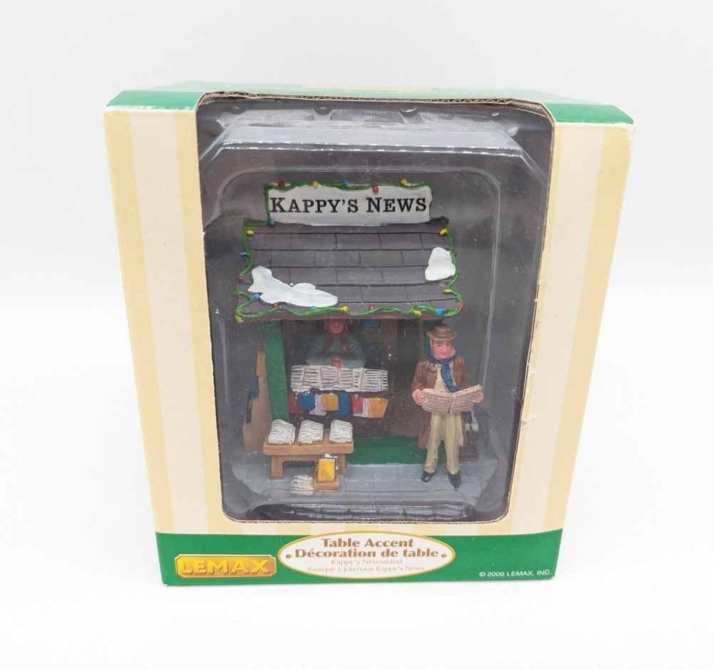 Lemax Kappy's News Stand Christmas Village Table Accent 2006 63572-image