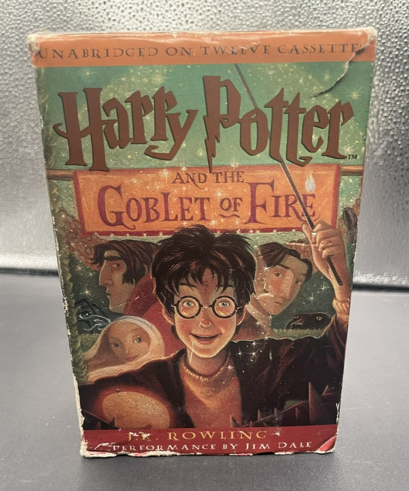 Harry Potter Goblet of Fire Unabridged 12 Cassette Set Jim Dale Audiobook 2000