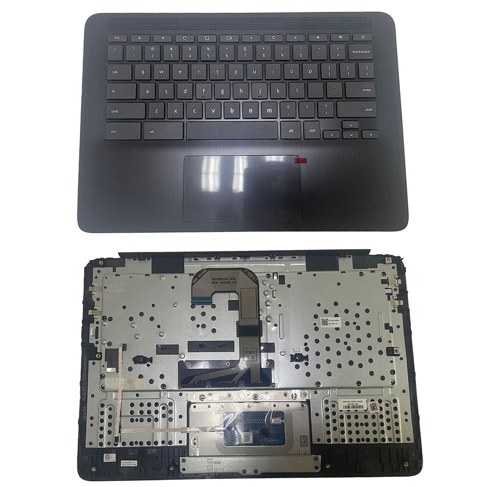 New For HP Chromebook 14 G7 Palmrest Upper Case Keyboard Touchpad M47207-001 US