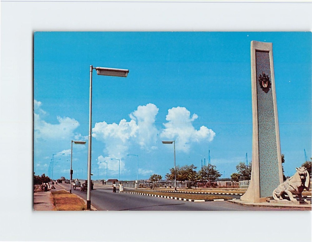 Postcard Merdeka Bridge Singapore Singapore