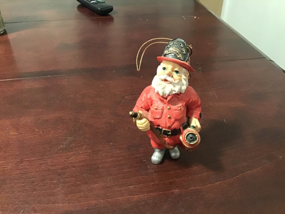 Kurt Adler Fireman Santa Figurine
