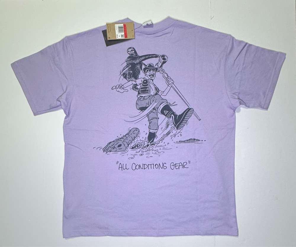 Nike ACG Lavender Graphic Tee Men’s Size L Outdoor T-Shirt HJ0800-515