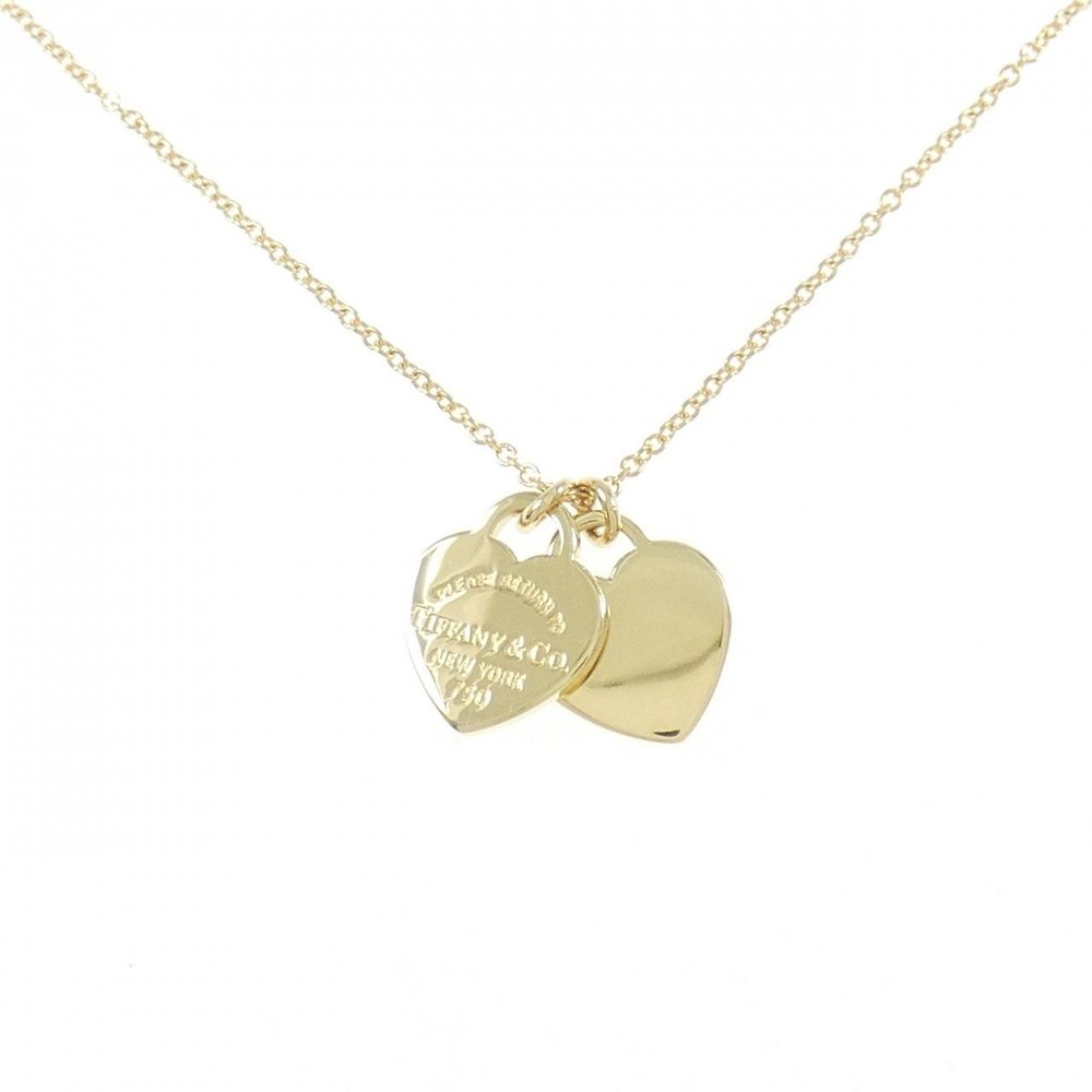 Authentic Tiffany & Co. Return to Tiffany & Co. Double Heart Necklace  #260-0...