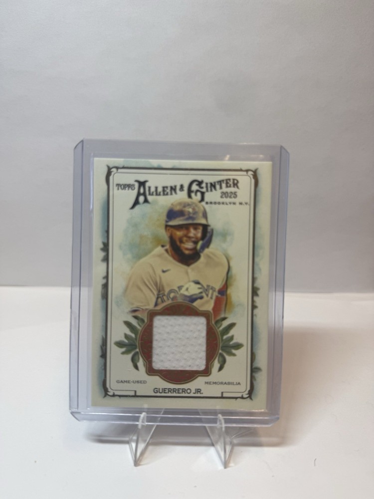 Vladimir Guerrero Jr 2025 Topps Allen & Ginter Game-Used Patch Agr-Vg Blue Jays
