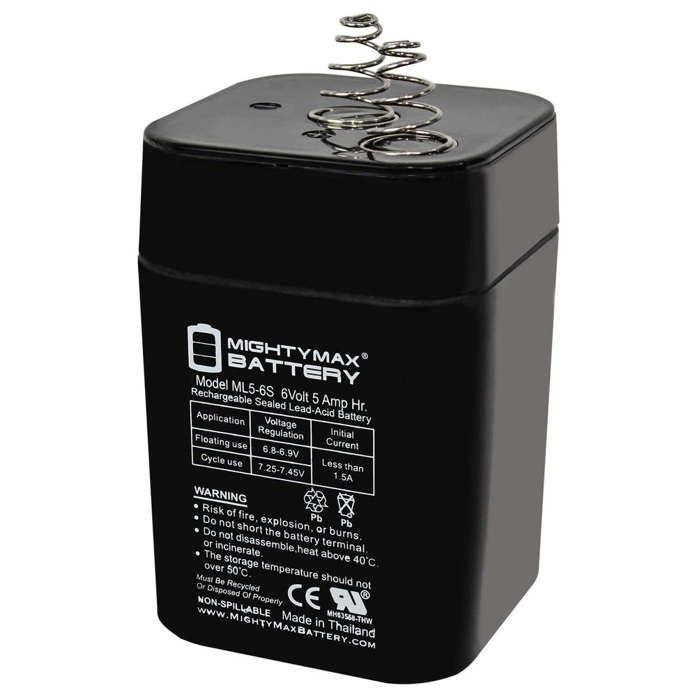 Mighty Max 6V 5Ah Battery For Moultrie Econo Plus Feeder Kit