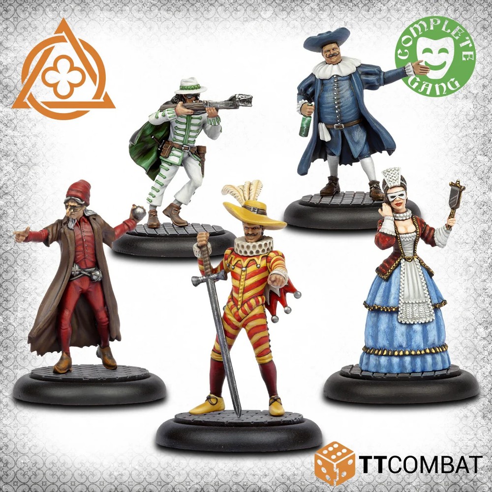 Carnevale: Gifted Commedia dell'Arte Starter Gang - 5 Resin Miniatures