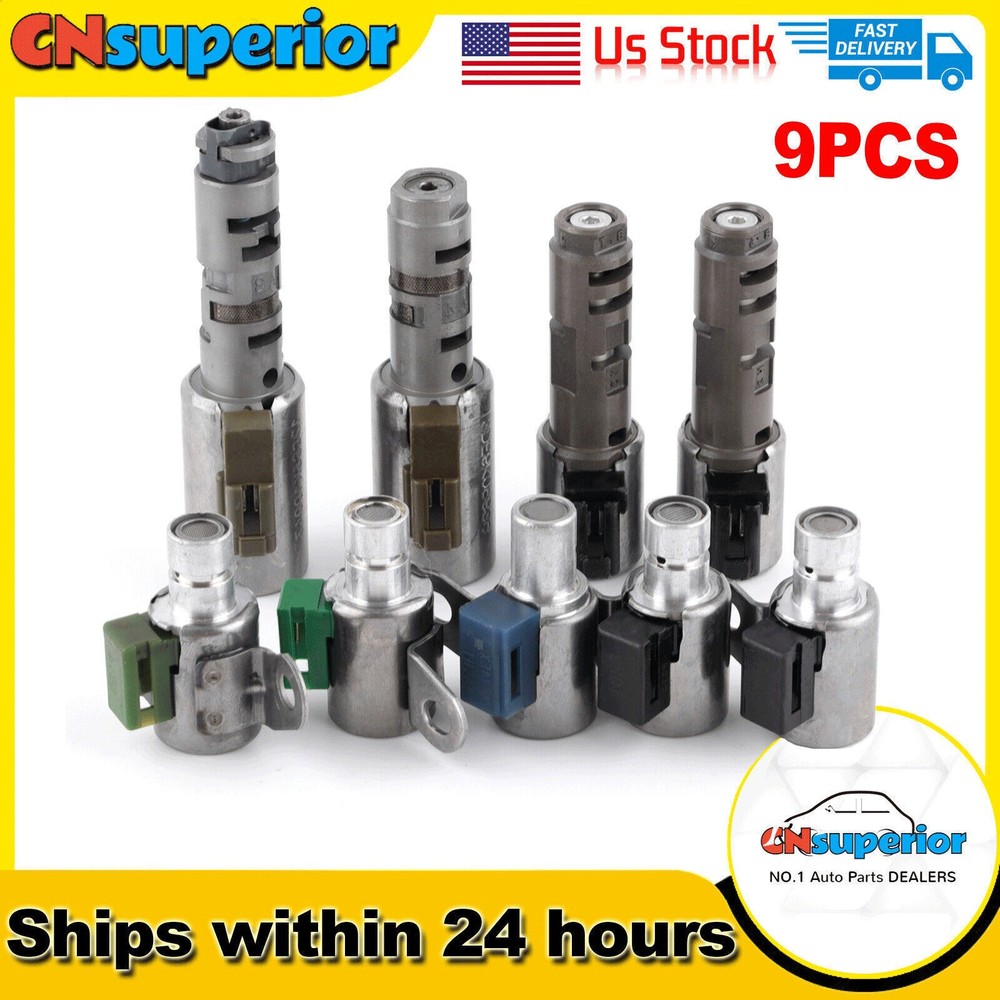 9Pack Transmission Solenoid Kit For Toyota Lexus A760 A761E A960E AB60F AB60E S+