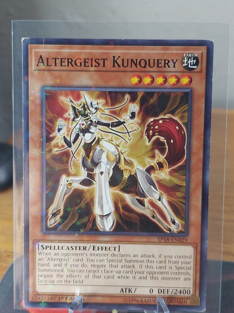 Yu-Gi-Oh TCG Altergeist Kunquery SP18-EN029 1st Edition Starfoil Rare Mint