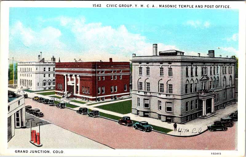 Postcard BUILDING SCENE Grand Junction Colorado CO m/09 AN0048