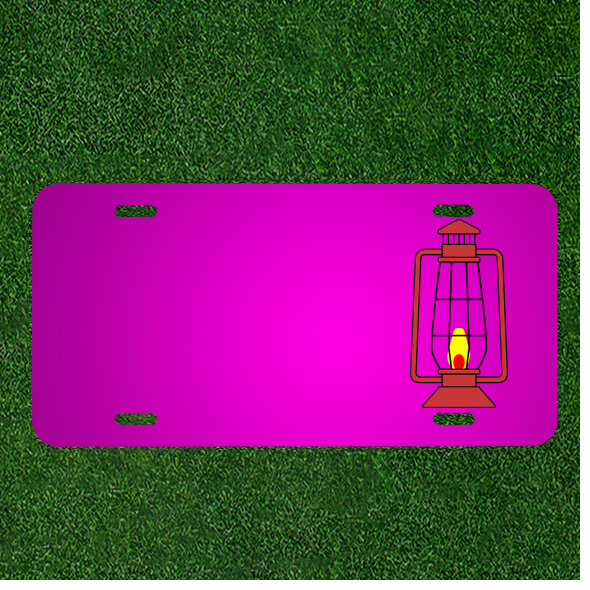 Custom LED Car License Plate with Personalized Name Lighting
