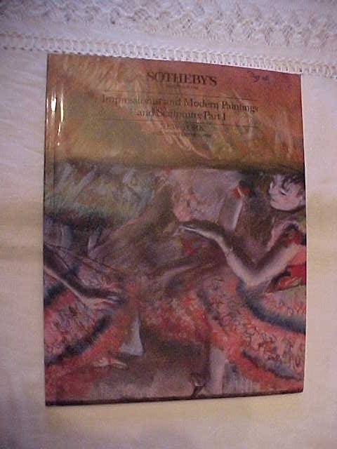 1988 Sotheby's Auction Catalog Impressionist & Modern Paintings,Sculpture #77401