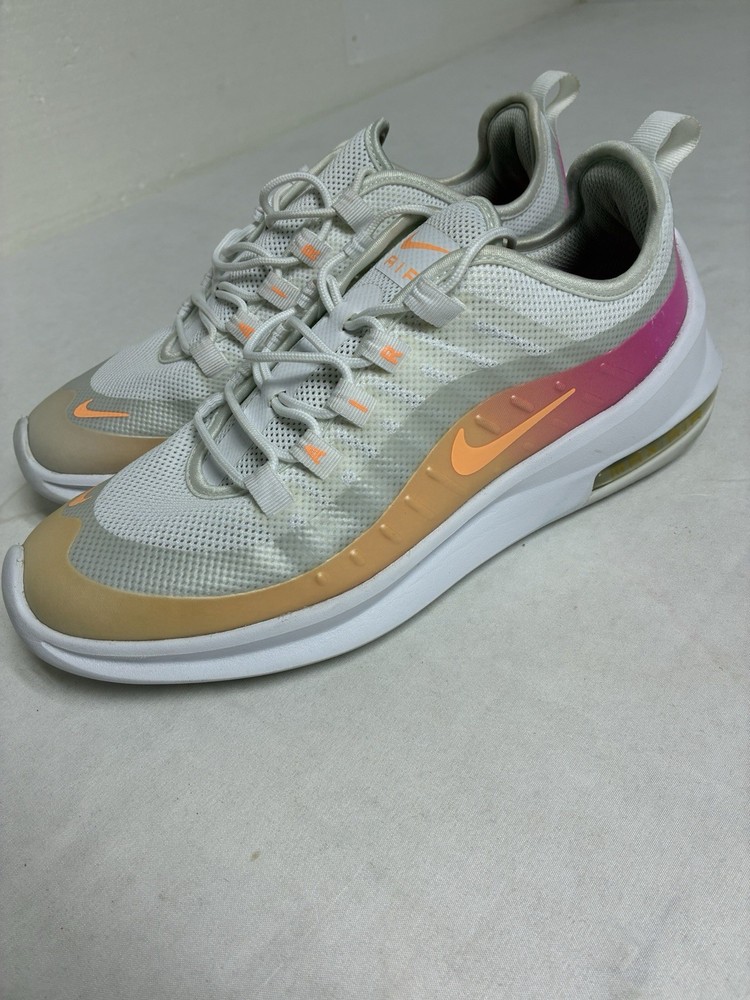 Woman’s Nike Air Max Axis Premium White Mesh Running Sneakers Size 9 Shoes