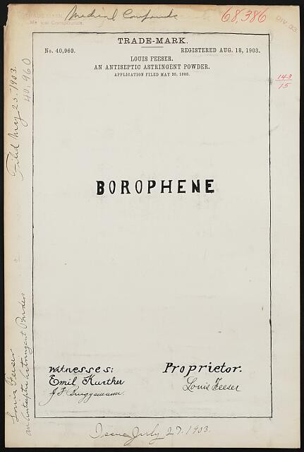 Photo:[ Louis Feeser for Borophene brand An Antiseptic Astringent Powder]