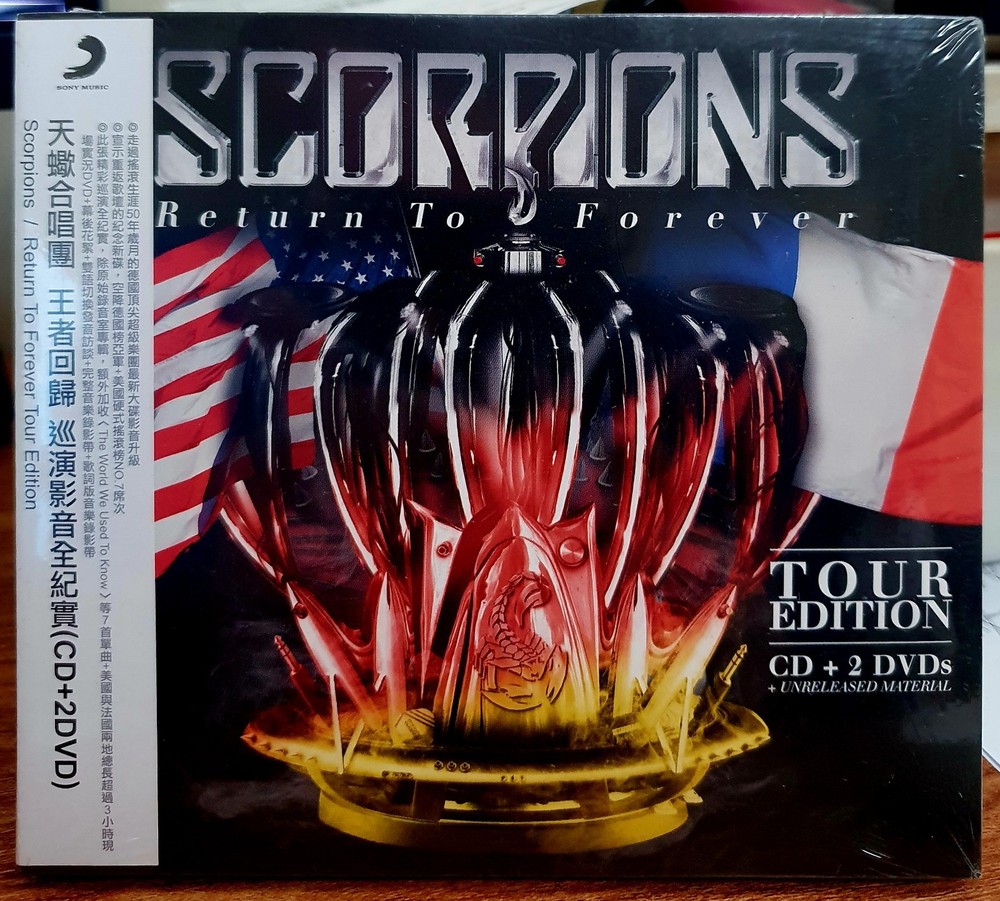 SCORPIONS Return To Forever Tour Edition 2016 CD & 2-DVD w/ TAIWAN OBI SEALED