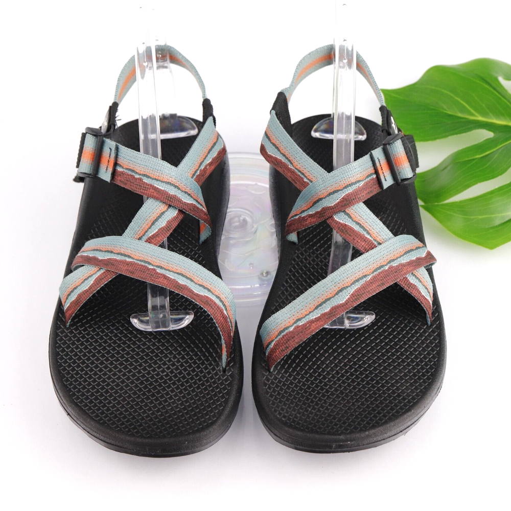 Chaco USA National Parks Mens Z/1 Sandal Size 12 Blue Red Acadia Sporty Outdoor Shoe-image