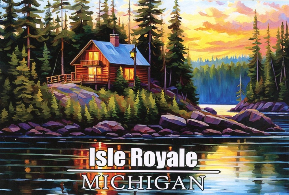 Isle Royale National Park, Lake Superior, Michigan --New POSTCARD