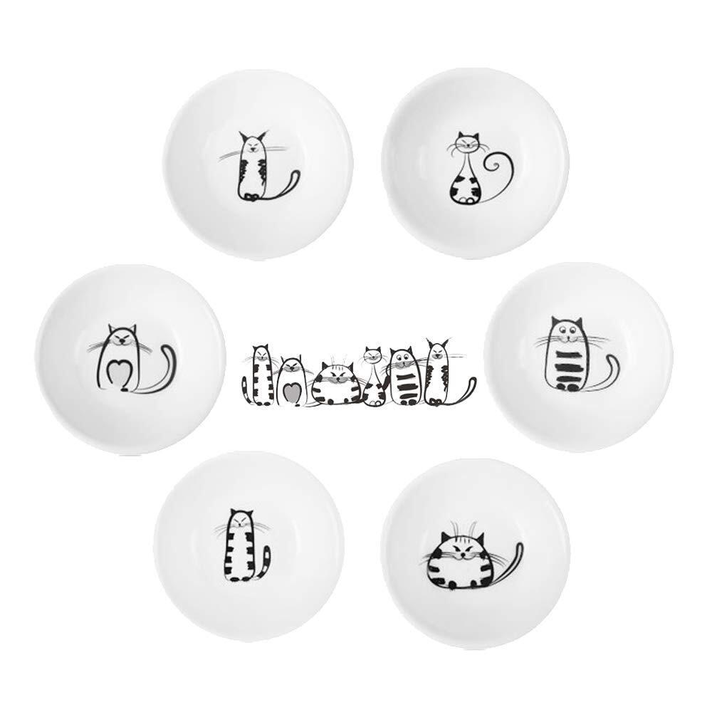 Super Cute Cat Ceramic Sauce Dishmini Side Seasoning Dishcondiment Dishessushi S